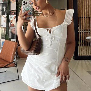 Princess Polly Besiana Mini Dress White